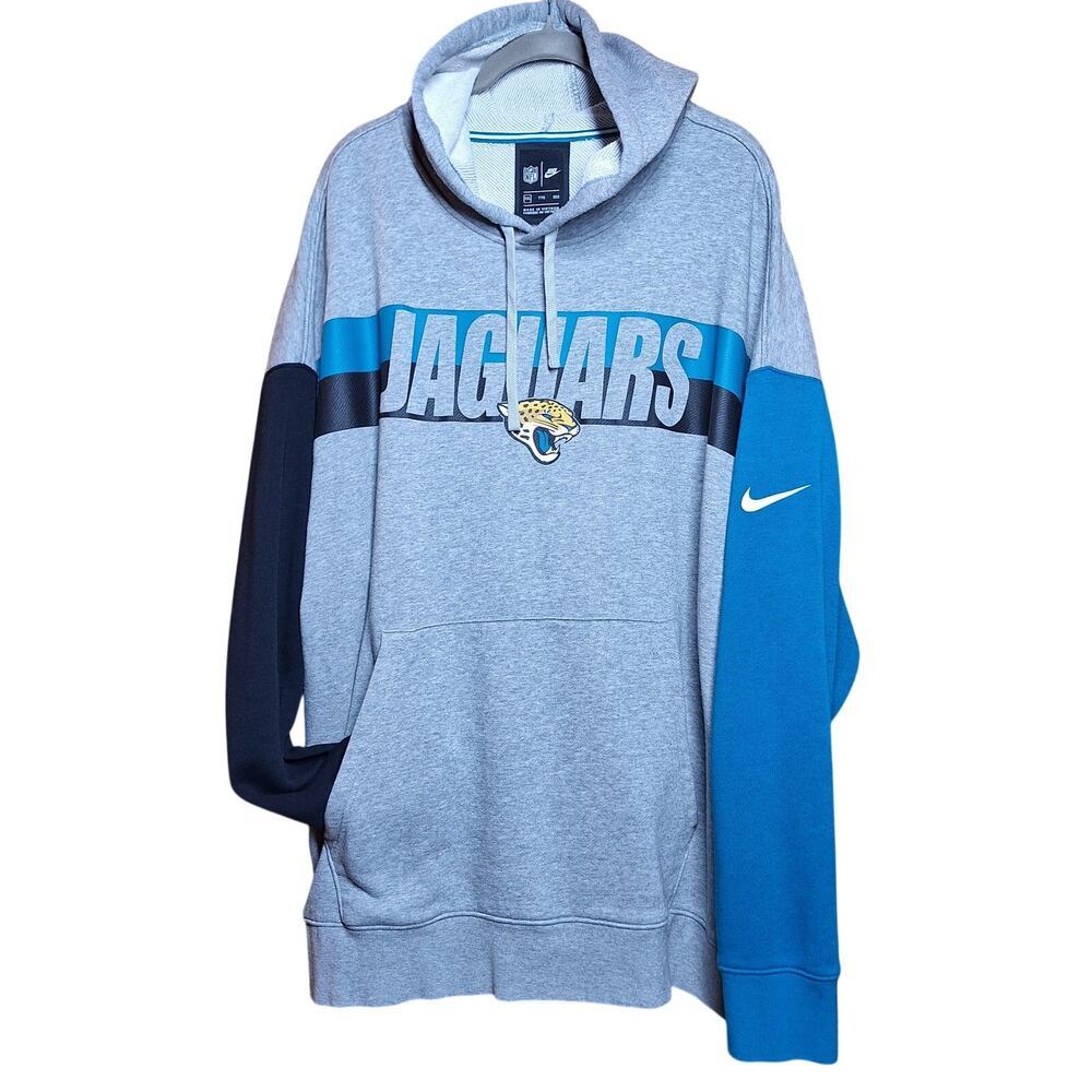 Nike NFL Jacksonville Jaguars Men's Pullover Hoodie Sweatshirt 2XL logo spellout